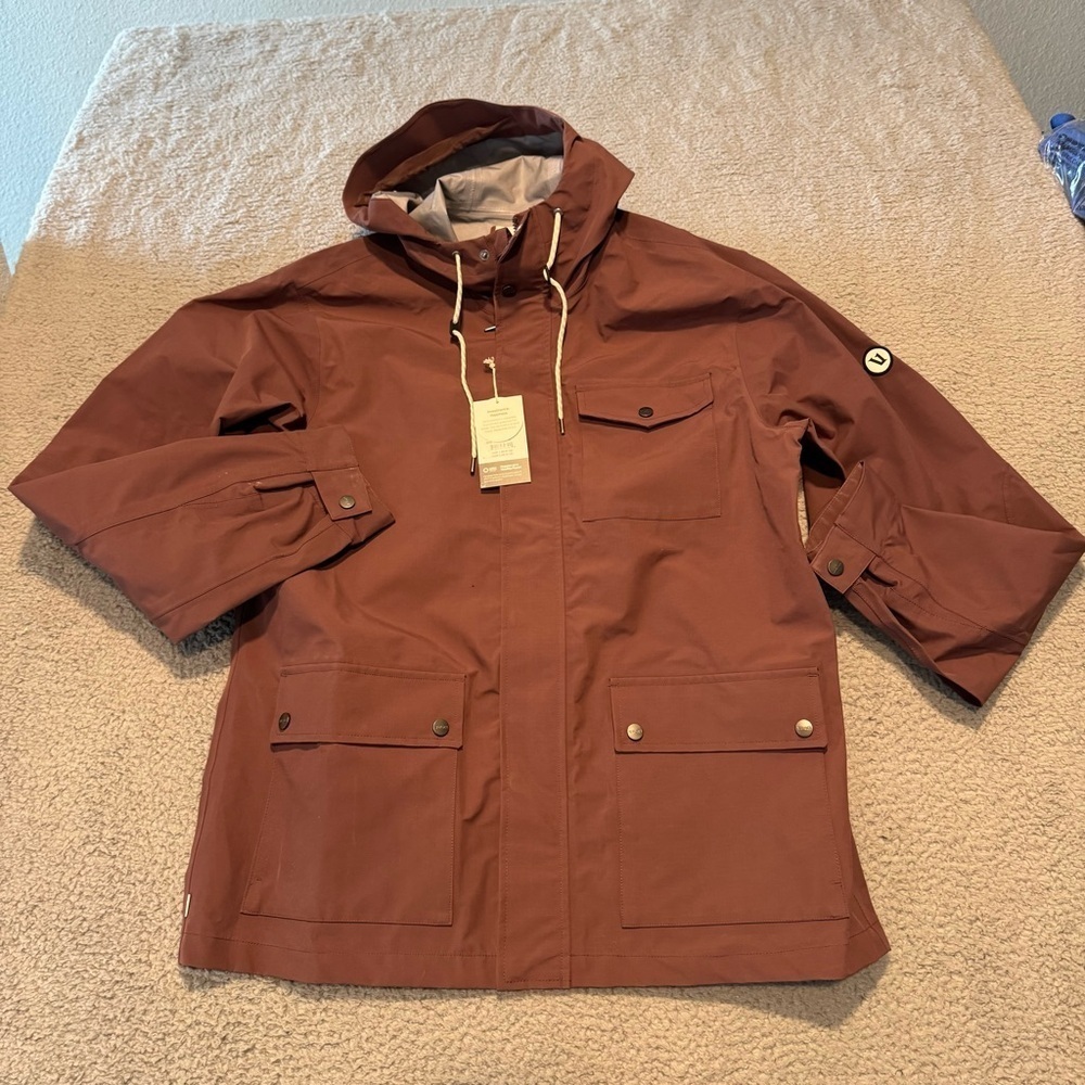 Vuori Palisades Rain Jacket Women's Size XL Waterproof Hooded Lightweight Coat